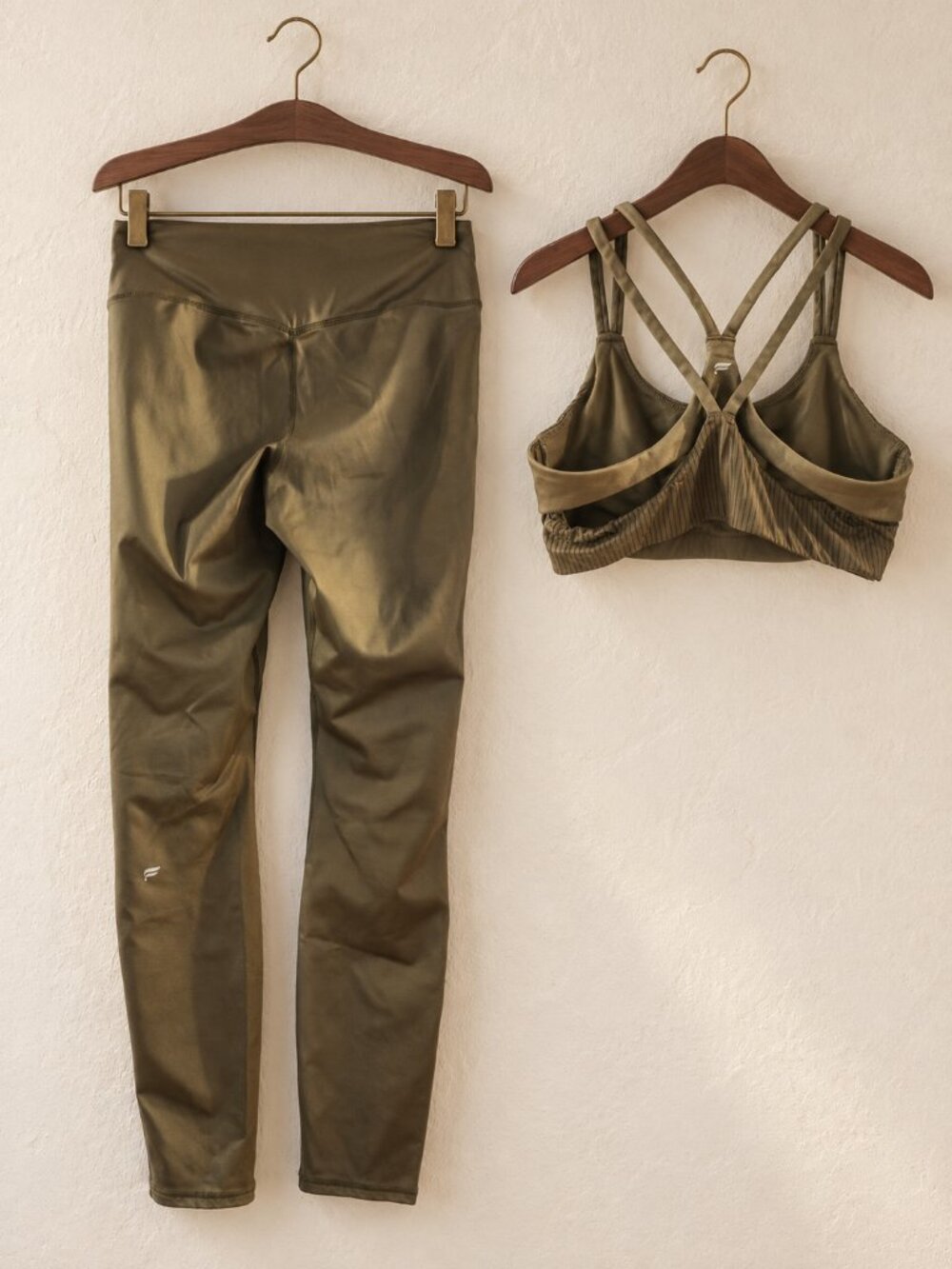 Fabletics Olive Green Leggings and Sports Bra Set • Medium • $30 - Picture 2 of 2